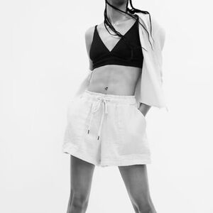 🤍GAP Women’s Cotton Crinkle Gauze Pull-On Shorts NWT, 
Size XS